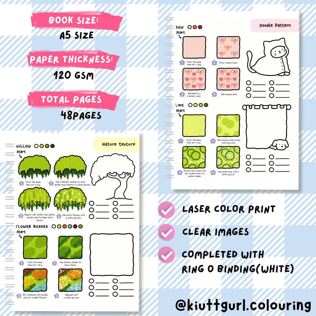 HOW TO DRAW PATTERNS By Coco Wyo A5 size 48pages | Shopee Philippines