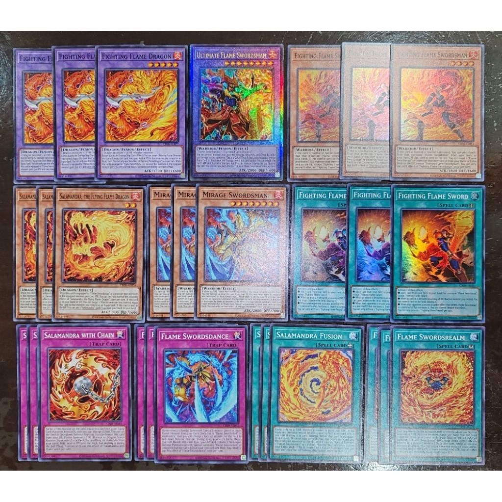 YUGIOH AE CR08 FLAME SWORDSMAN PLAY SET [included 1 UTR ULTIMATE FLAME ...