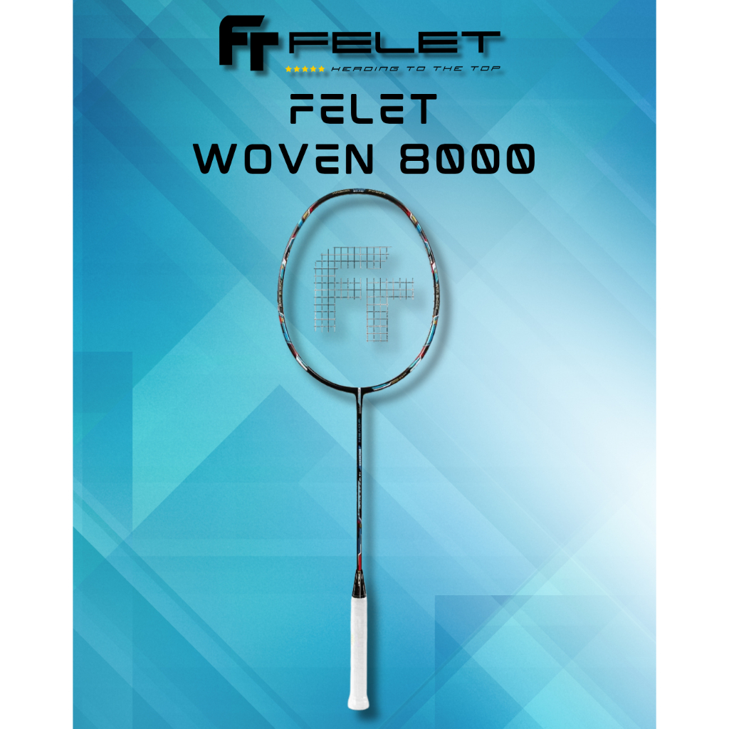 Felet Woven 8000 Professional Badminton Racket 4U Head Heavy Balance ...