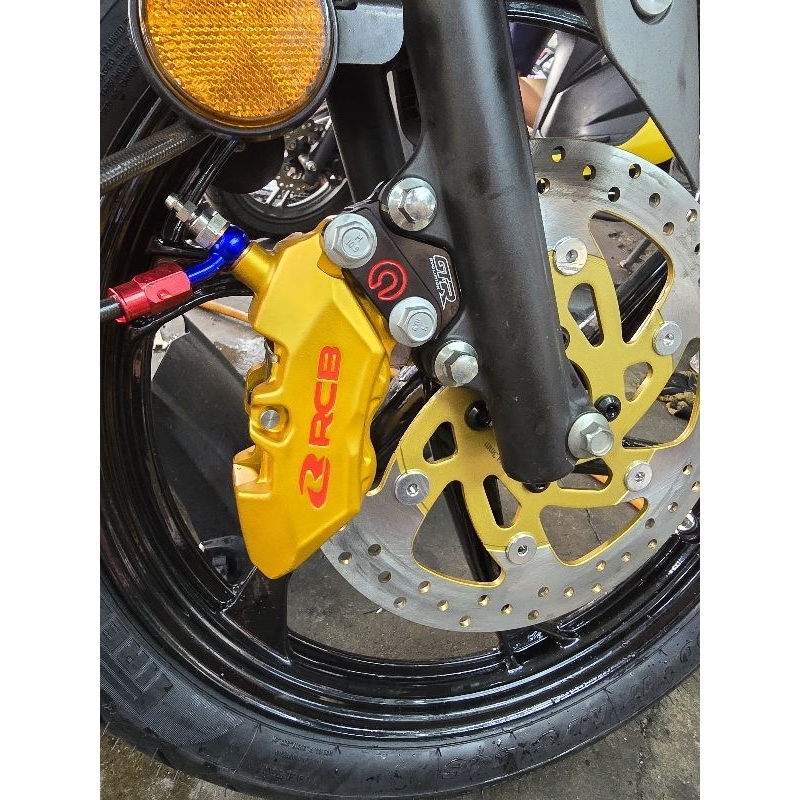 《Bracket》Caliper P4 @ RCB R1 4Pot Caliper Bracket Yamaha Honda | Shopee ...