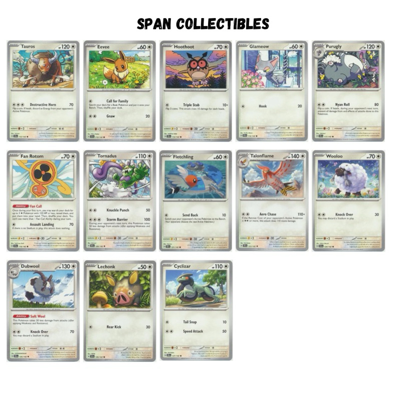 Pokemon TCG - Scarlet & Violet Stellar Crown Normal Pokemon Common ...