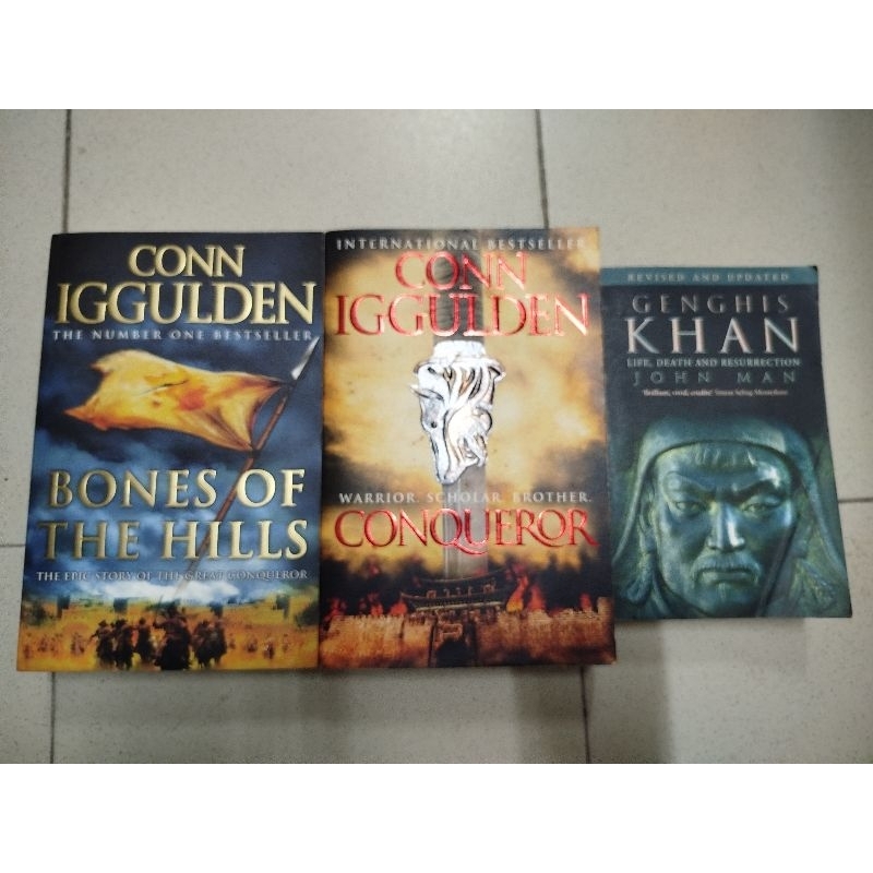 [Second Hand Book]Conn Iggulden Conquer & Bones of the hills +John man Genghis Khan(3 books
