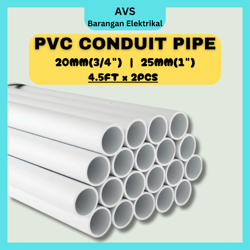 PVC CONDUIT PIPE 9FT 20MM(3/4