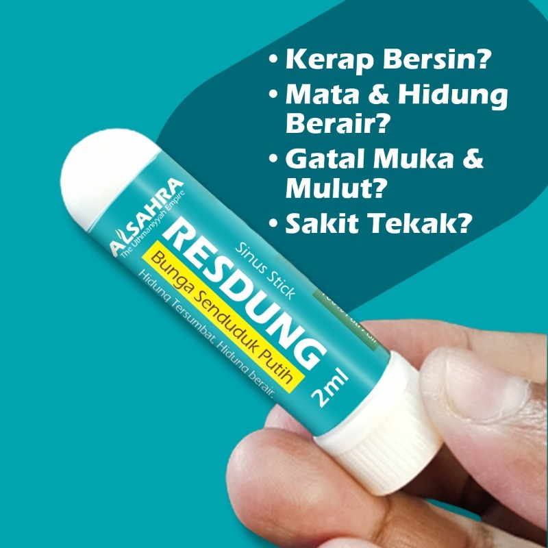 INHALER RESDUNG FLOWER WHITE SENTUK SINUS SELSEMA COUGH RESDUNG ...