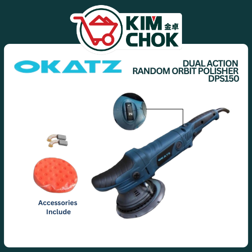 OKATZ Dual Action Random Orbit Polisher DPS150 6'' Dual Action Random ...