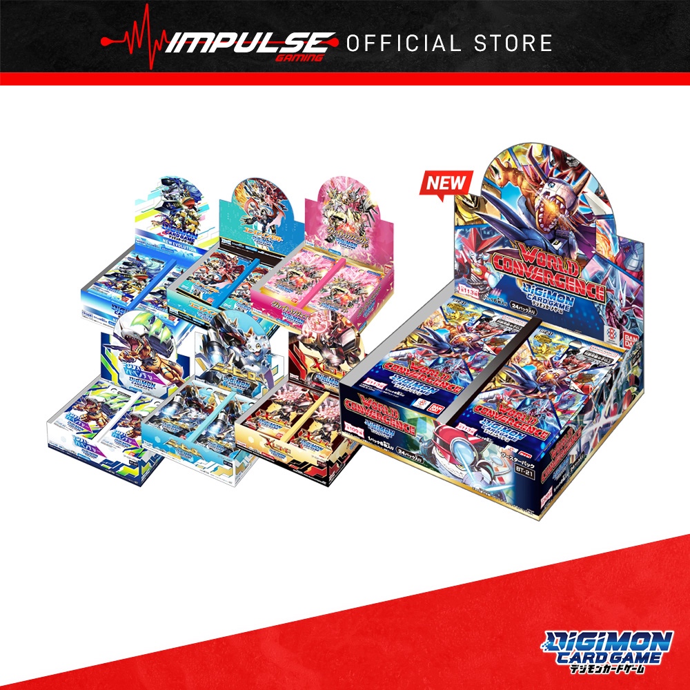digimon bt21 booster box WORLD CONVERGENCE (BT-21) - Digimon Card Game | Authentic Japanese Digimon TCG Booster box Includes a super rare Serial Number too Booster WORLD CONVERGENCE [BT-21] CARDLISTDigimon