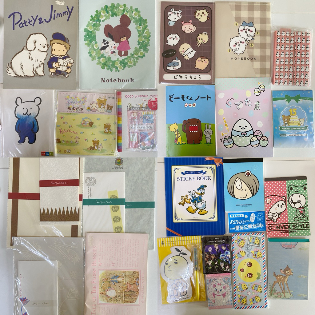 Japanese Charcater Miffy Sanrio Chiikawa Kirby Memopad Notebook ...