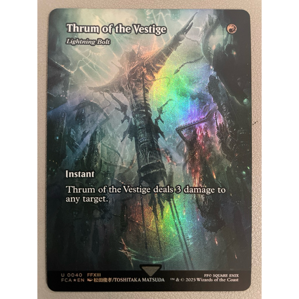 lightning bolt mtg final fantasy 2025 MTG Final Fantasy: Through the Ages Thrum of the Vestige Foil #0040 –  PSA 10 Gem Mint