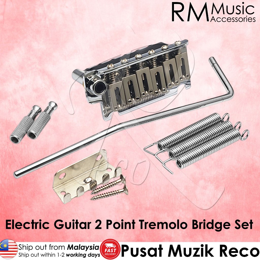 RM 2-Point Tremolo Bridge System for Electric Guitar – Full Set with ...