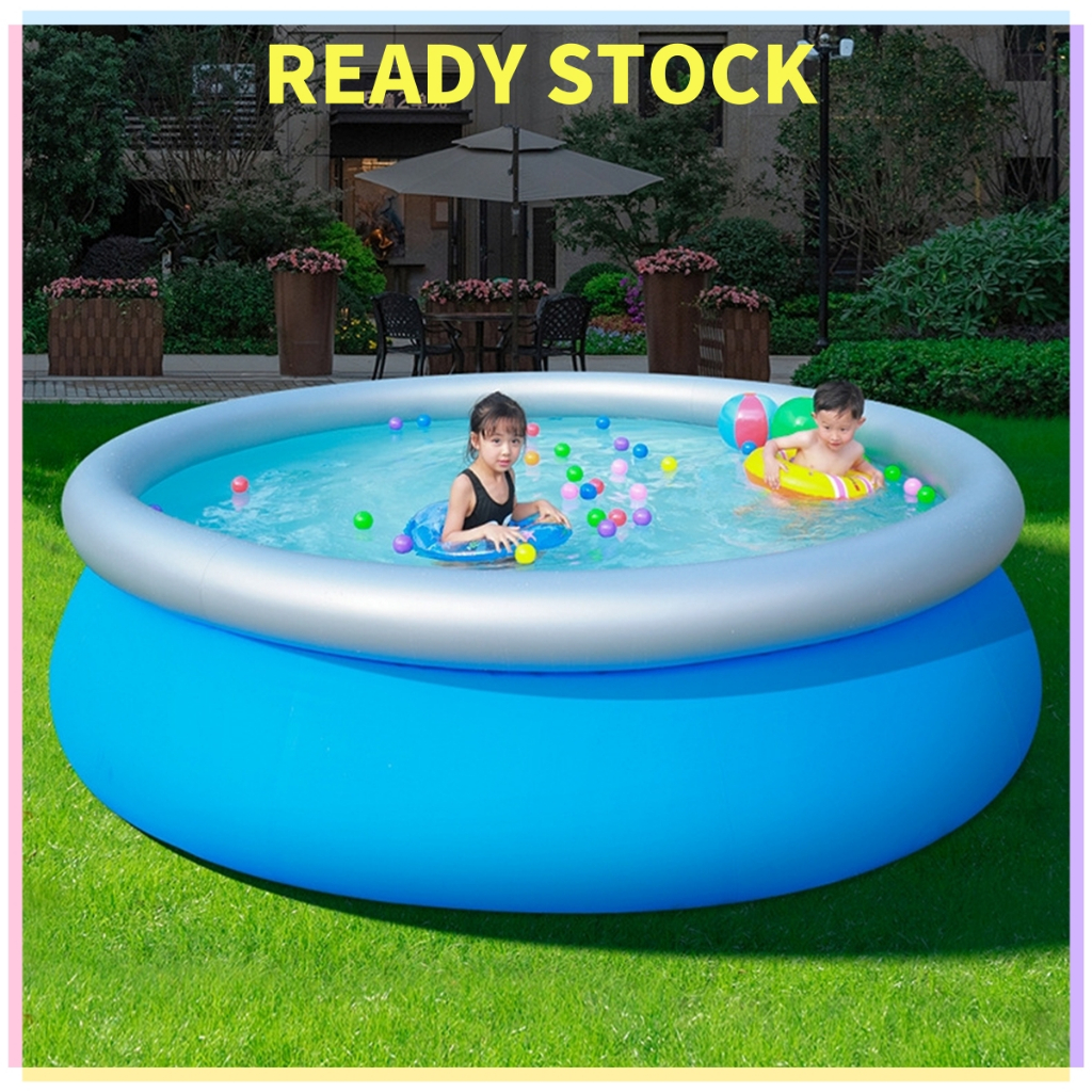 308CM Big Swimming Pool Adult Inflatable Ring Pool Giant Family Garden ...