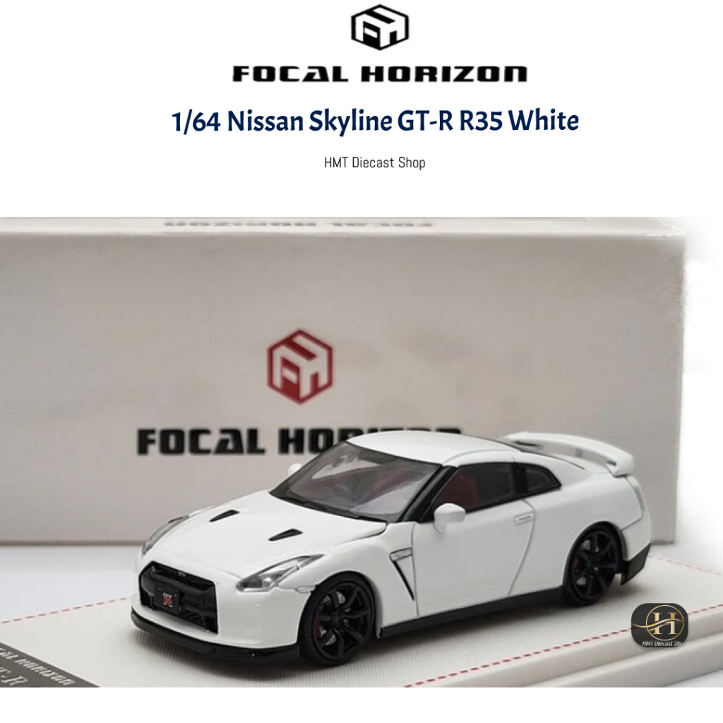 Focal Horizon 1/64 Nissan Skyline GT-R R35 - White / Black | Shopee ...