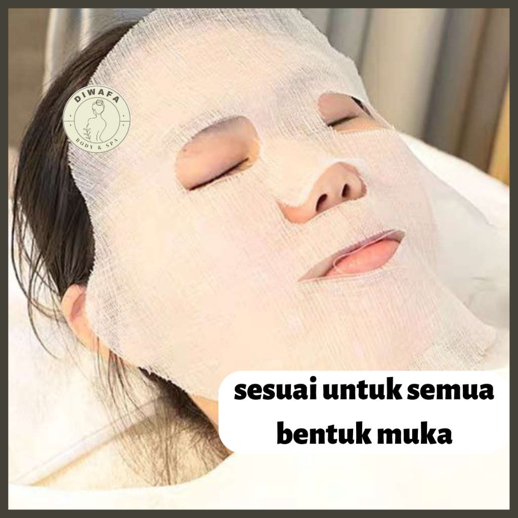 100pcs Disposable Spa Face Gauze Mask Paper Sheet Beauty Salon Special ...