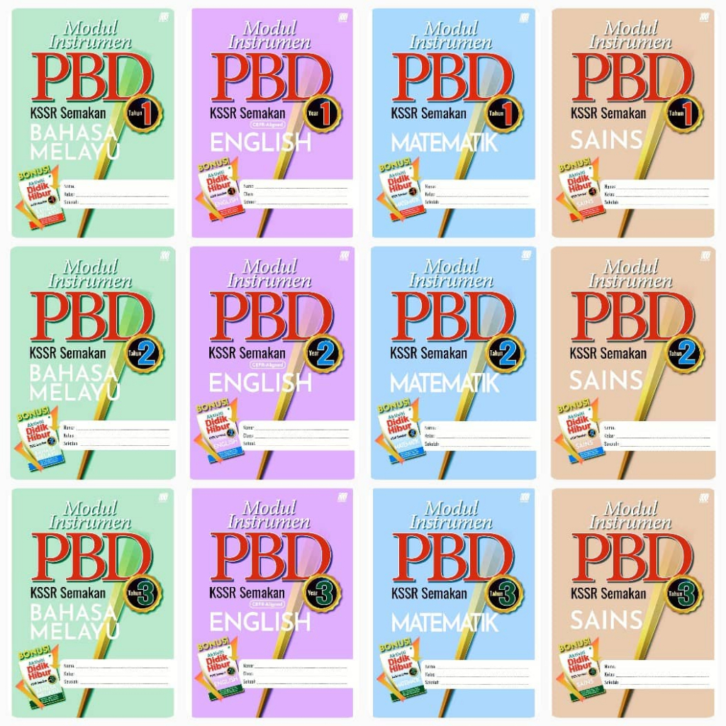 2025 PBD INSTRUMENT MODULE KSSR YEAR 1.2.3 [SASBADI] | Shopee Philippines
