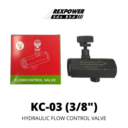 REXPOWER Hydraulic Flow Control Valve. KC-03 (3/8