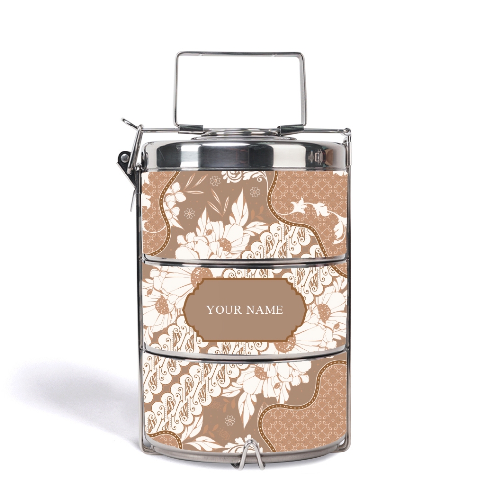 FAMSY Raya 2025 Tiffin Carrier - Batik Raya (With Name Customisation ...