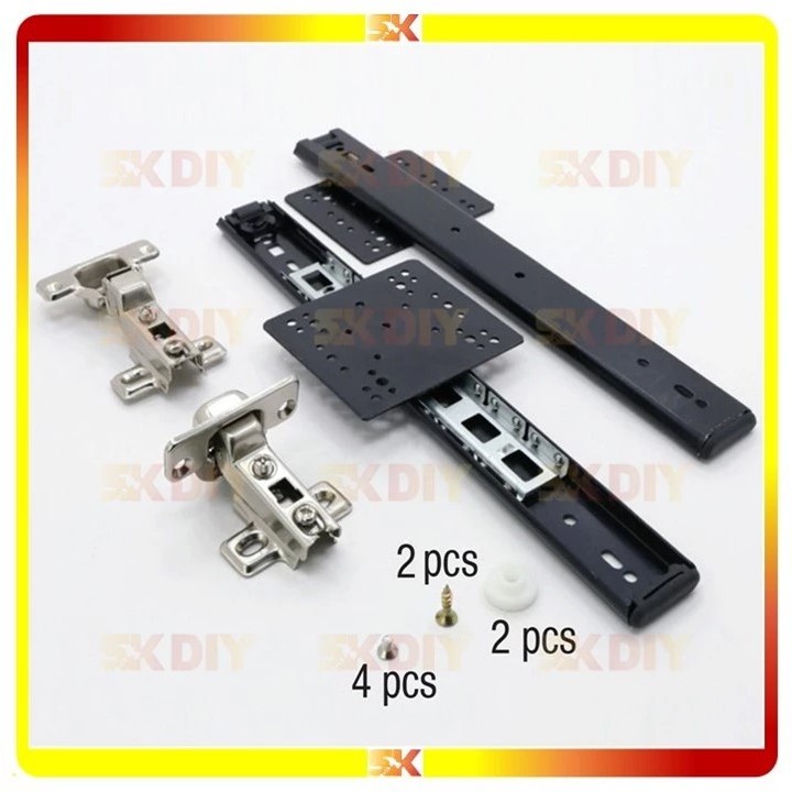 Conceal Invisible Folding Pocket Slide Pivot Door Rail Hardware Insert ...