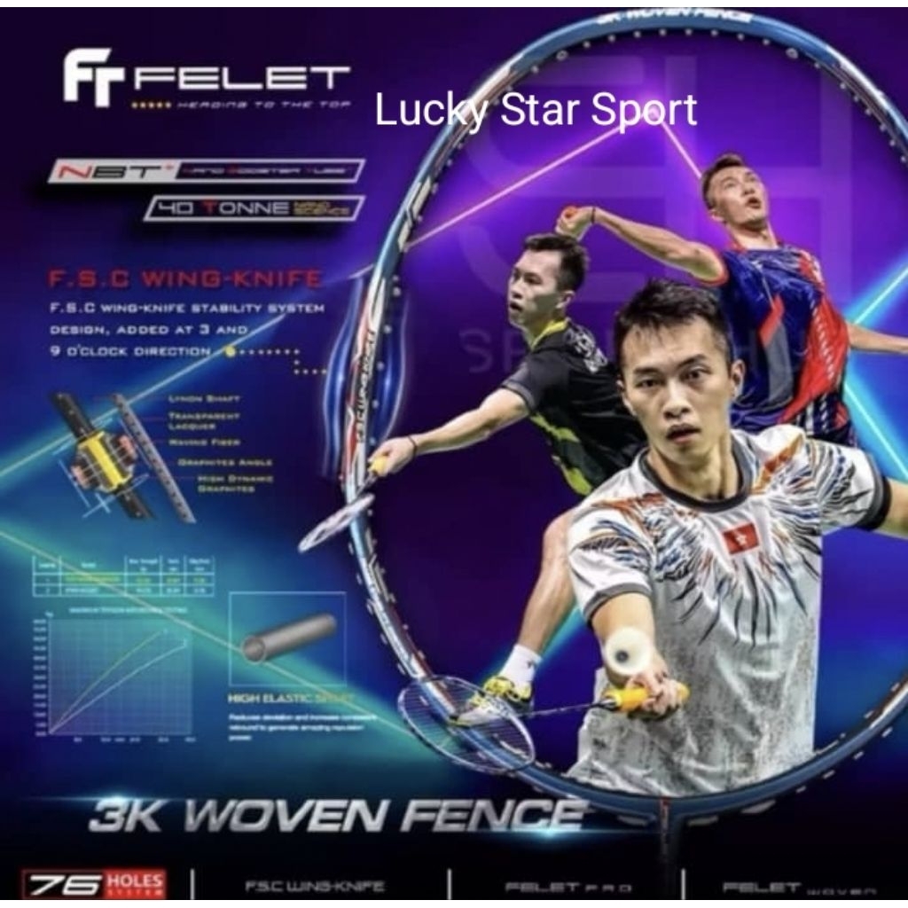 Felet 3K Woven Fence badminton racket | Shopee Philippines