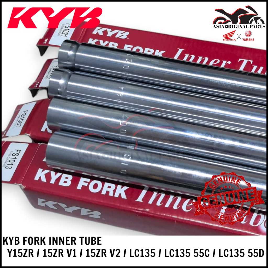 100% ORIGINAK KYB FORK INNER TUBE FORK TUBE YAMAHA LC135 55C 55D Y15ZR ...