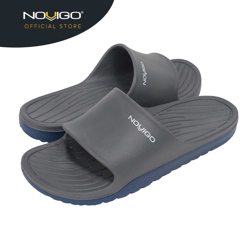 Novigo Toro Dual Density Unisex Eva Sandal (Battleship Grey/Space Blue ...