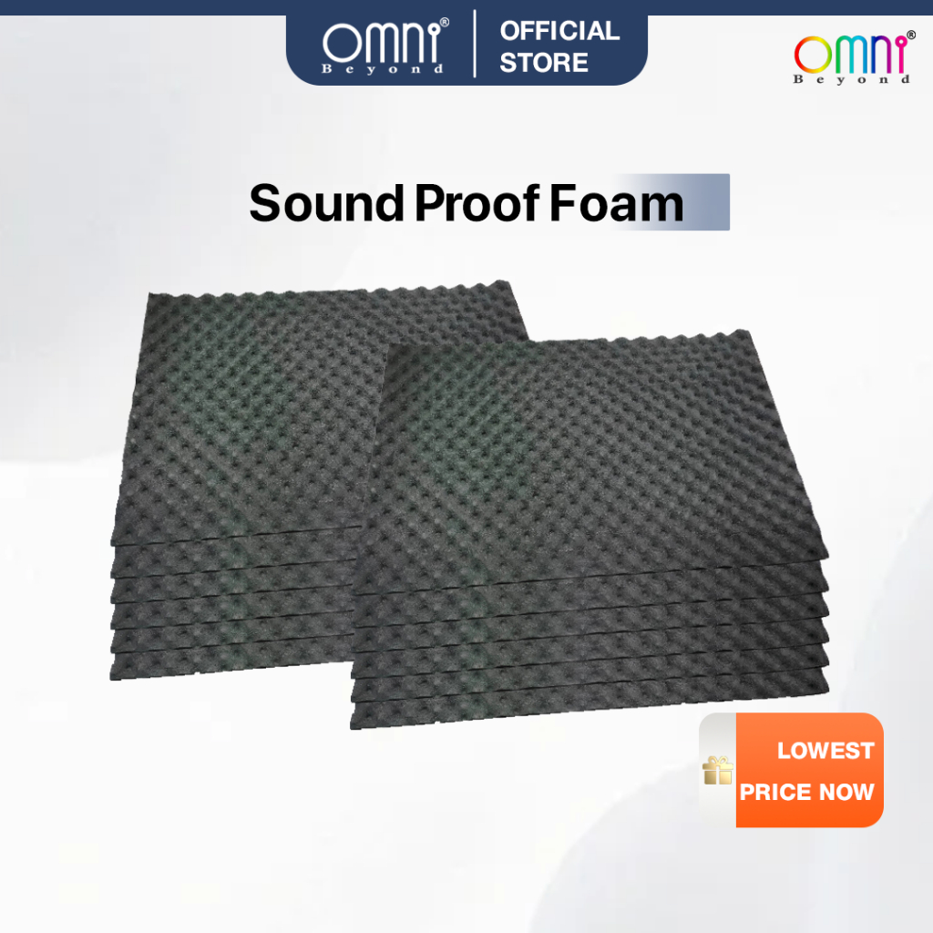 [OMNI BEYOND] Sound Proof Foam Sound Insulation Cotton Black Wave Thick ...