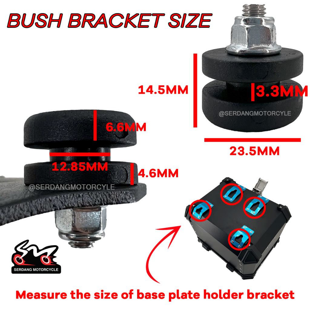 NJX Spare Part Bush Bracket Base Plate Inner Key Lock Accesories For ...