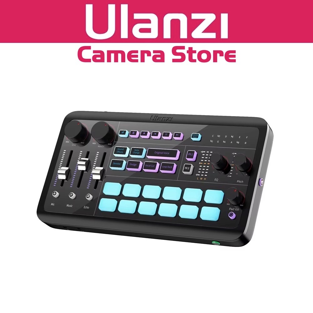 Ulanzi AX01 UCaster Live Sound Card Audio Mixer Control | Shopee ...