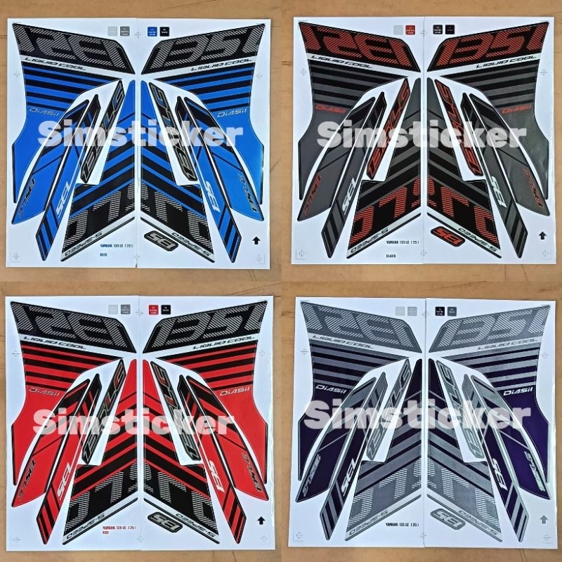 LC135 V2 V3 V4 V5 V6 V7 (25) BODY STICKER | Shopee Philippines