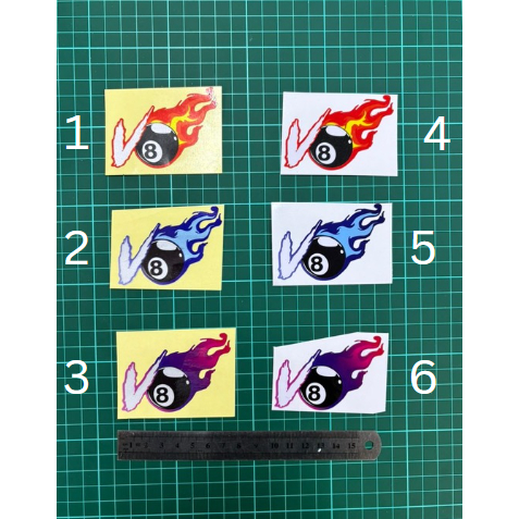 Printing Sticker VLAPAN V8 BALL (Pantul Bercahaya / Normal) | Shopee ...