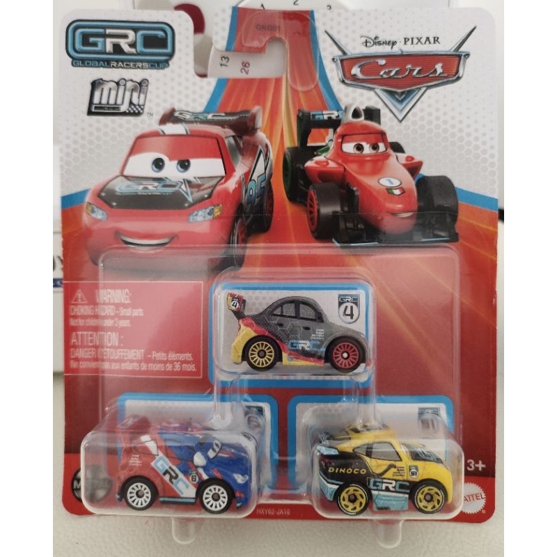 Disney Pixar Cars Mini Racers 2024 3 Pack GRC Cruz Ramirez Max Schnell ...