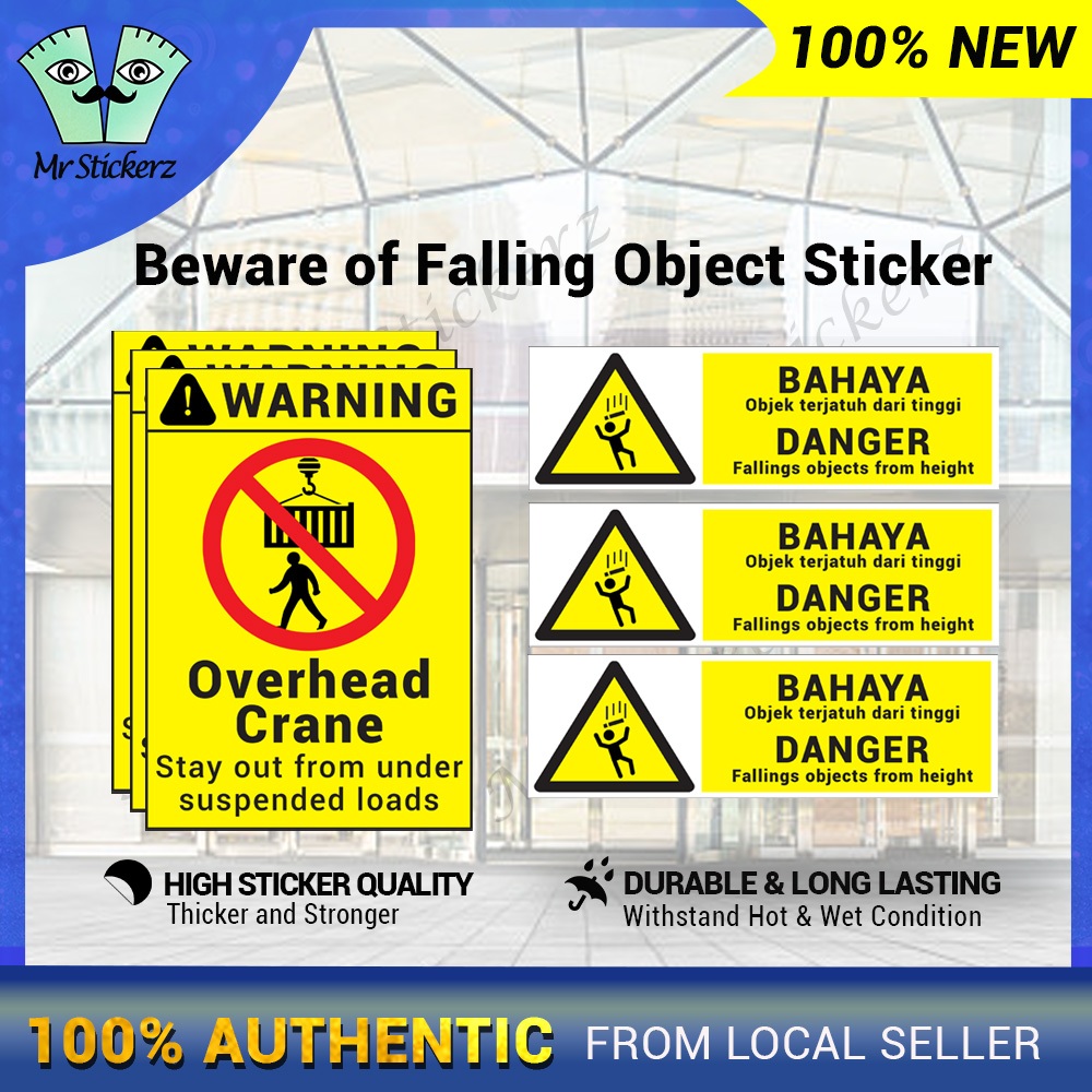 Beware of Falling Object Sticker / Falling Object from Height Factory ...