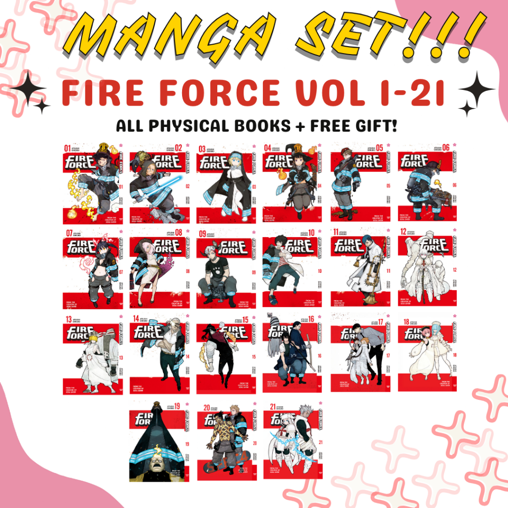 Fire Force Volume 1-21 Set (English Manga) Enen no Shoubouta Physical ...