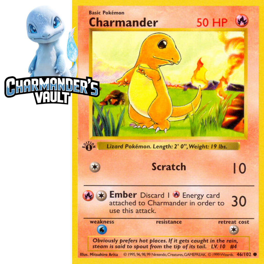 Charmander 046/102 Base Set Vintage 1999 Pokémon TCG | Shopee Philippines