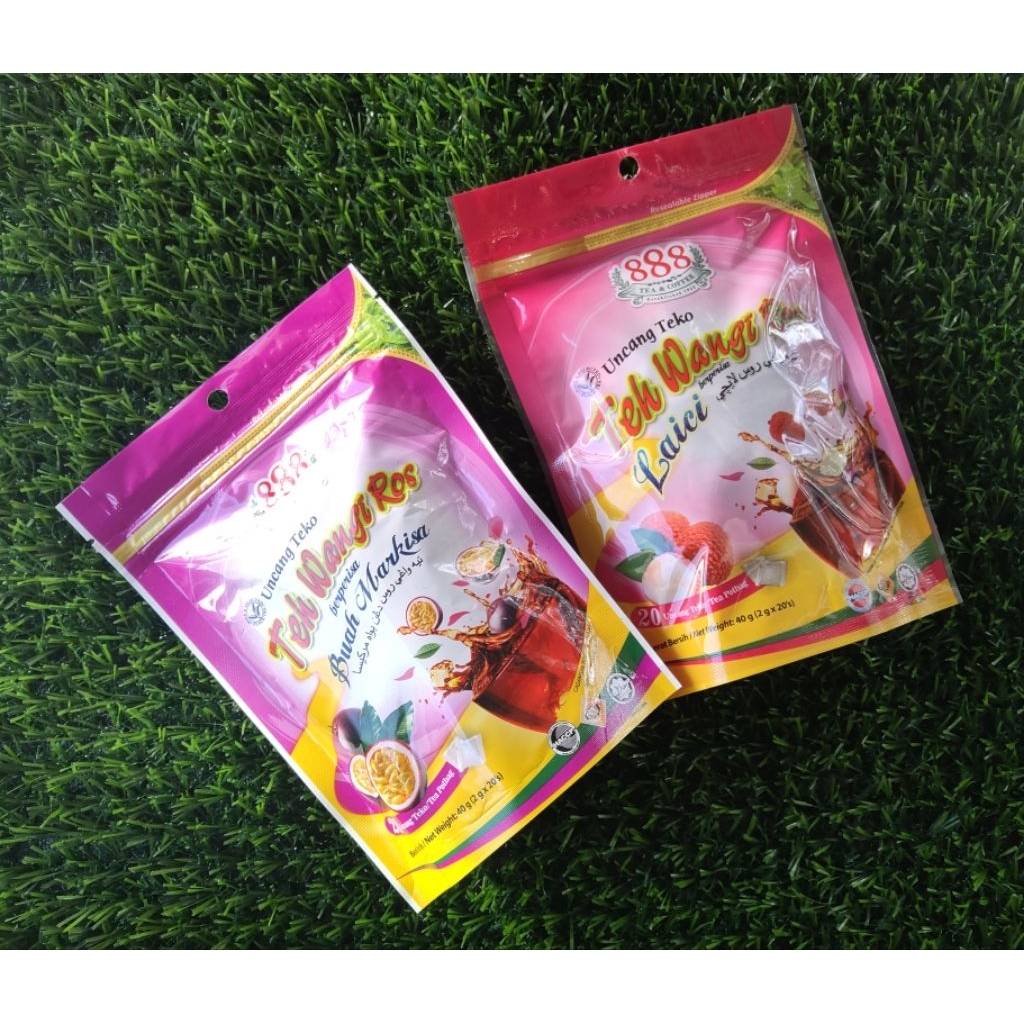888 ROSE FRAGRANCE TEA LAICI FLAVOR PASSION FRUIT/ 20 UNCANG | Shopee ...