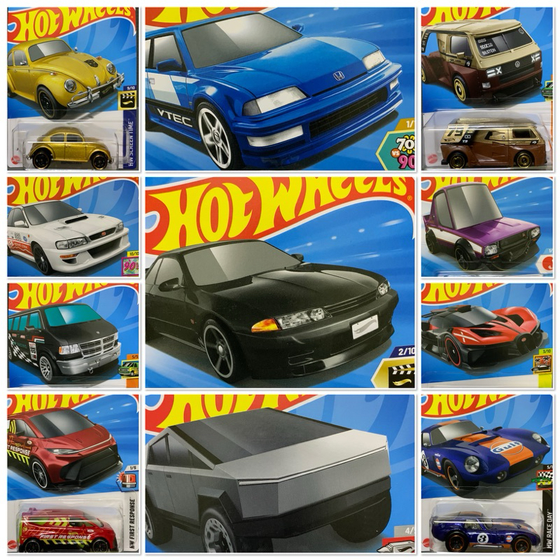HOT WHEELS Best of 2025 CASE A NISSAN R32 BUMBLEBEE LBWK IMPREZA CIVIC ...