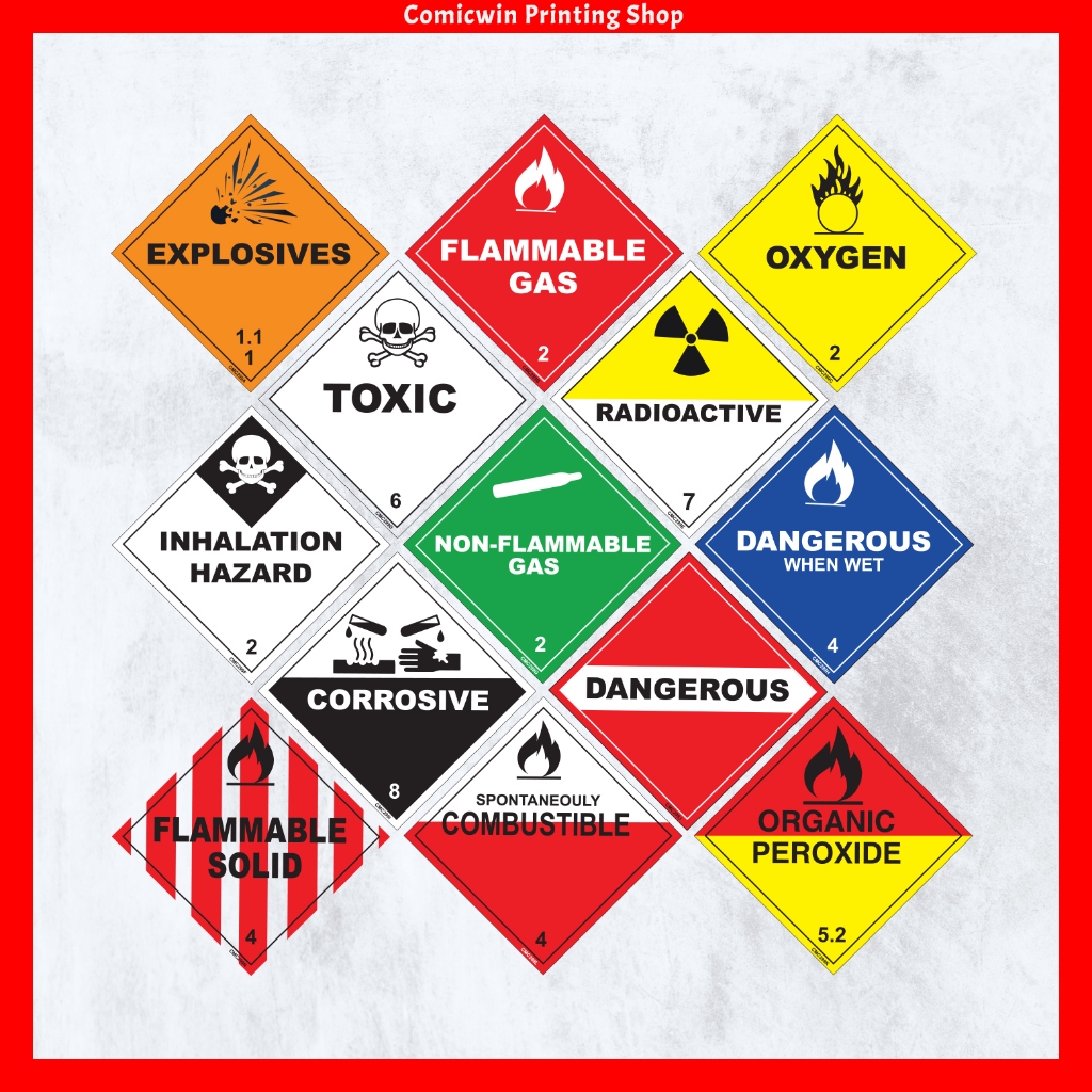CMC299 A - N Industrial Safety Sign (9.5x9.5cm) Laboratory Warning ...