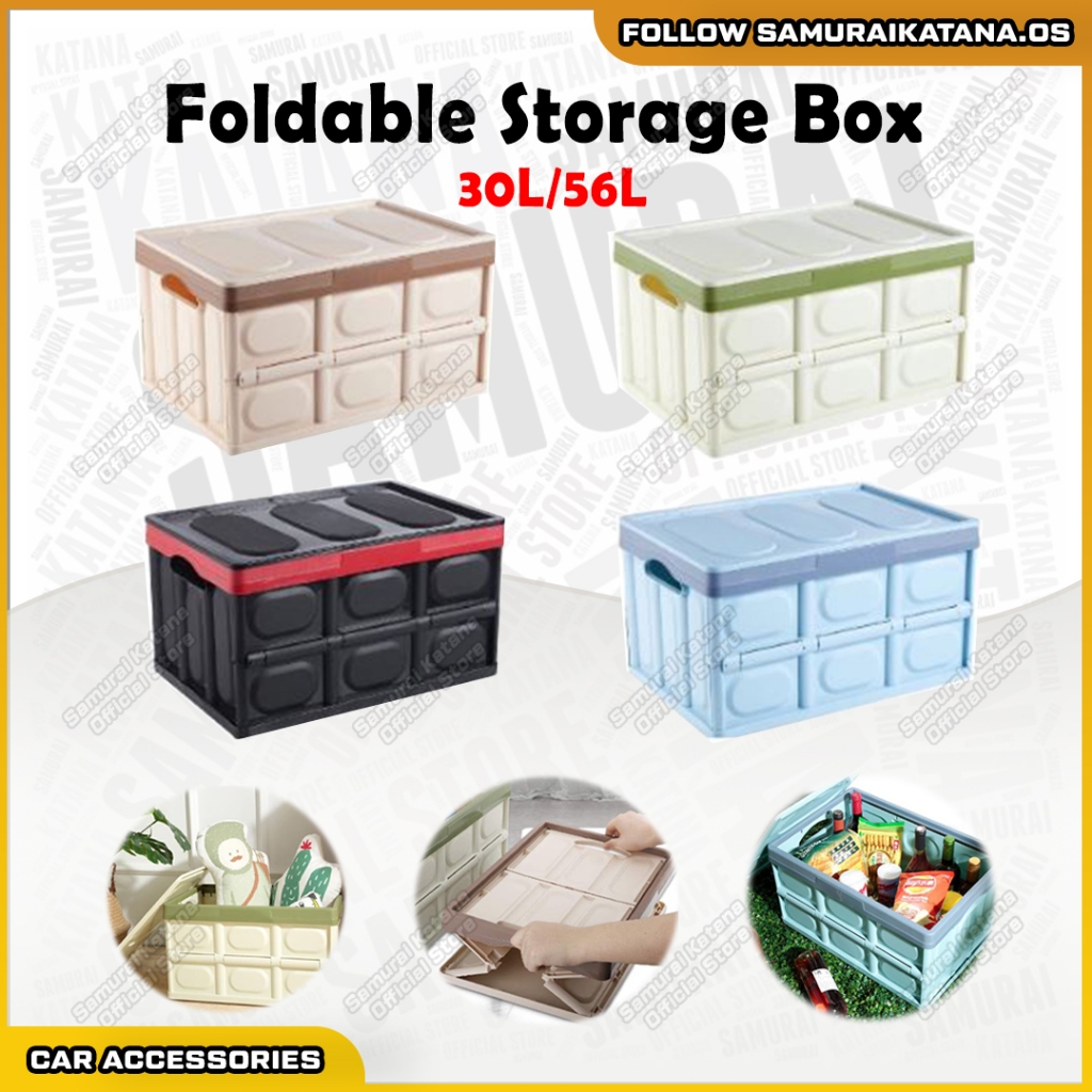 Foldable Storage Box Car Organizer Collapsible Stackable Toys Container ...