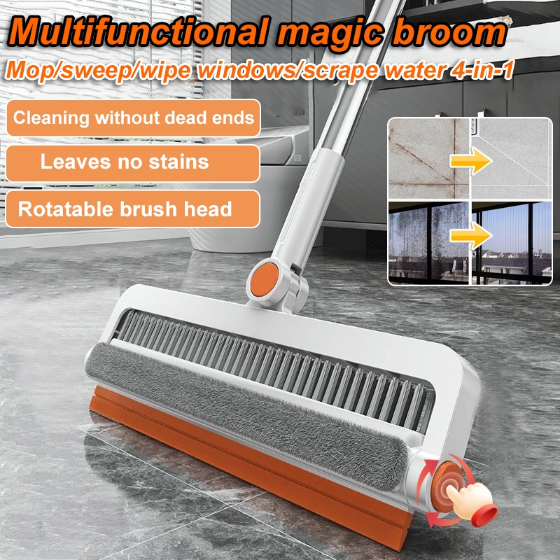 MS 4in1 Cleaning Brush Bathroom Brush Household Wet & Dry Magic Broom ...