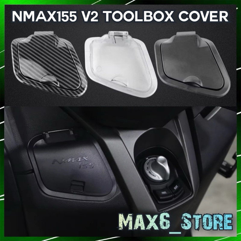 YAMAHA NMAX155 V2 TOOLBOX COVER TUTUP BODY RAGA KIRI DEPAN NMAX V2 ...