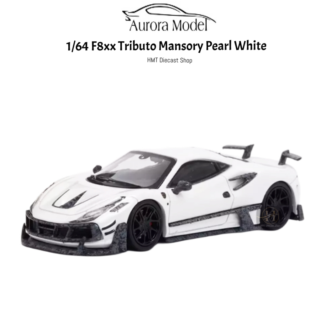 Miniature Voiture 1:64 AuroraModel F8XX Tributo Mansory - édition Limitée, Avec Boîte Et Support