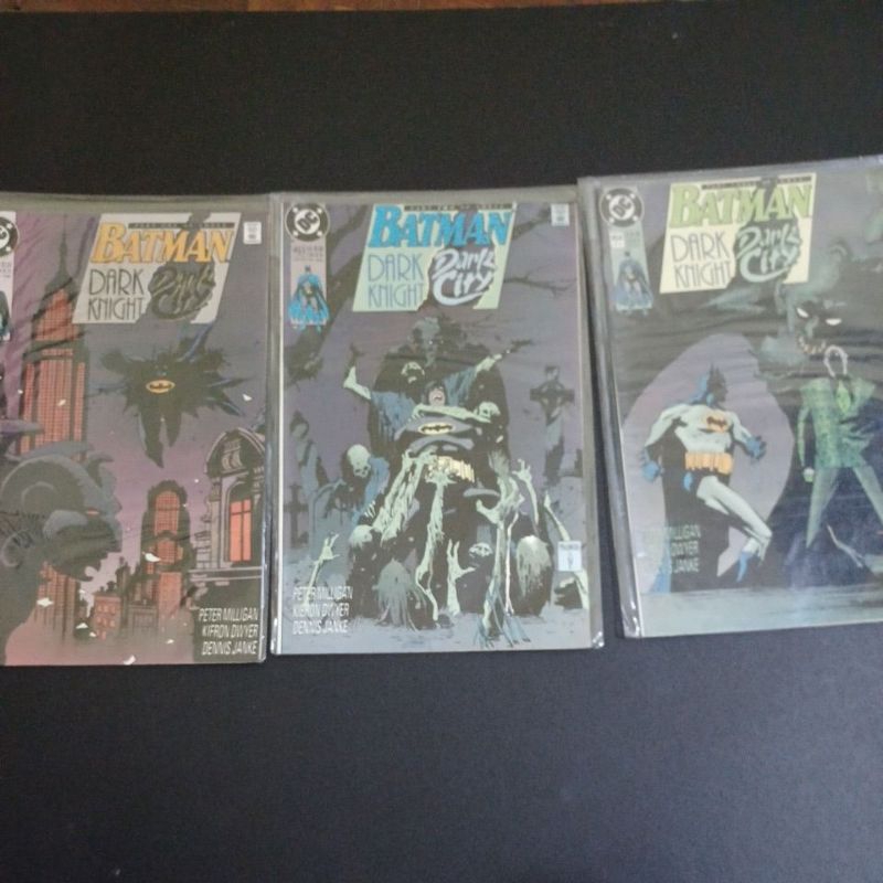 DC COMIC USED, BATMAN DARK KNIGHT DARK CITY 452, 453, 454. ALL 3 BOOKS ...