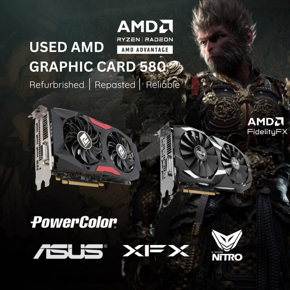 USED Graphics Card (GPU) AMD RADEON GPU RX580 | Shopee Philippines