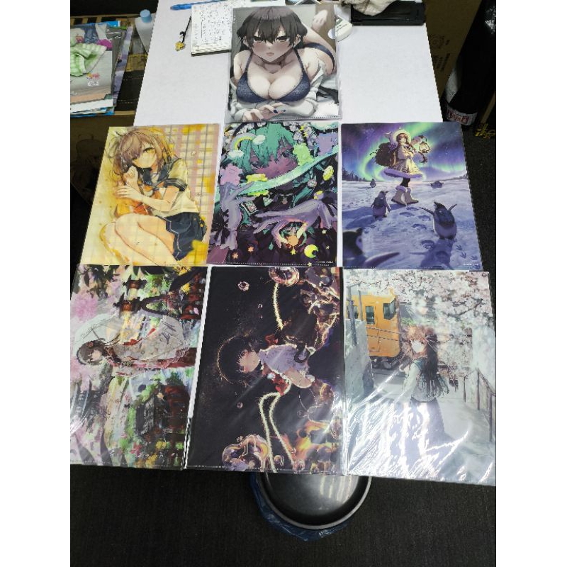 [Anime L-Shaped File] A4 size plastic clear file (Various Illustrators ...