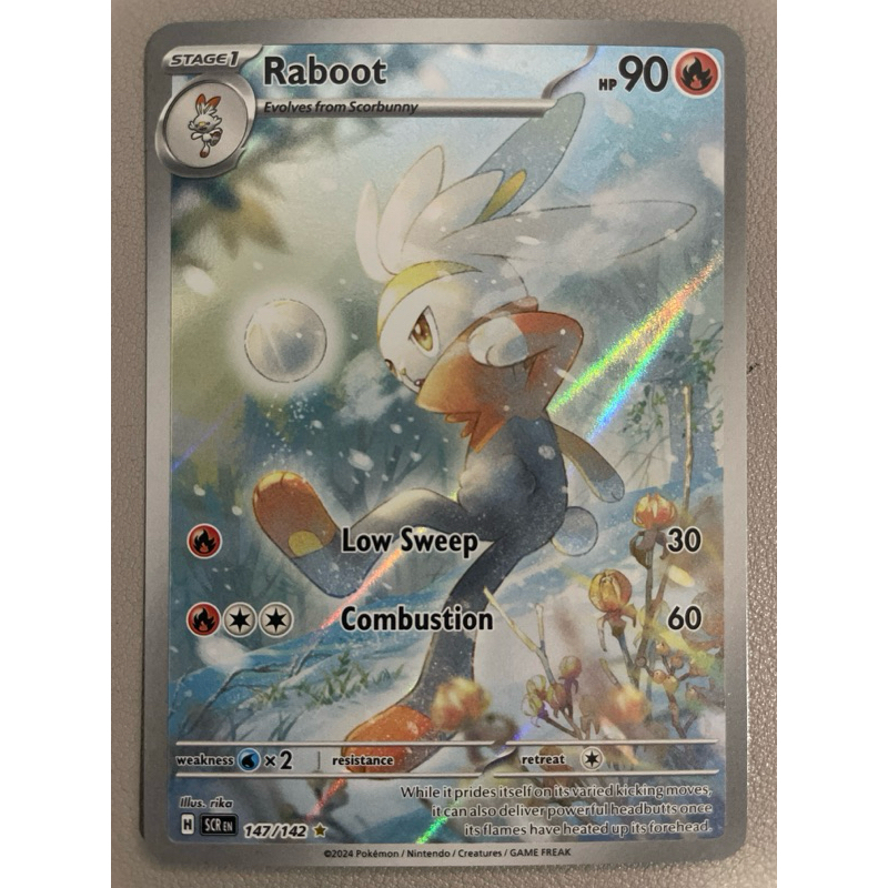 Pokemon PTCG SV07 Stellar Crown - 147/142 Raboot | Shopee Philippines