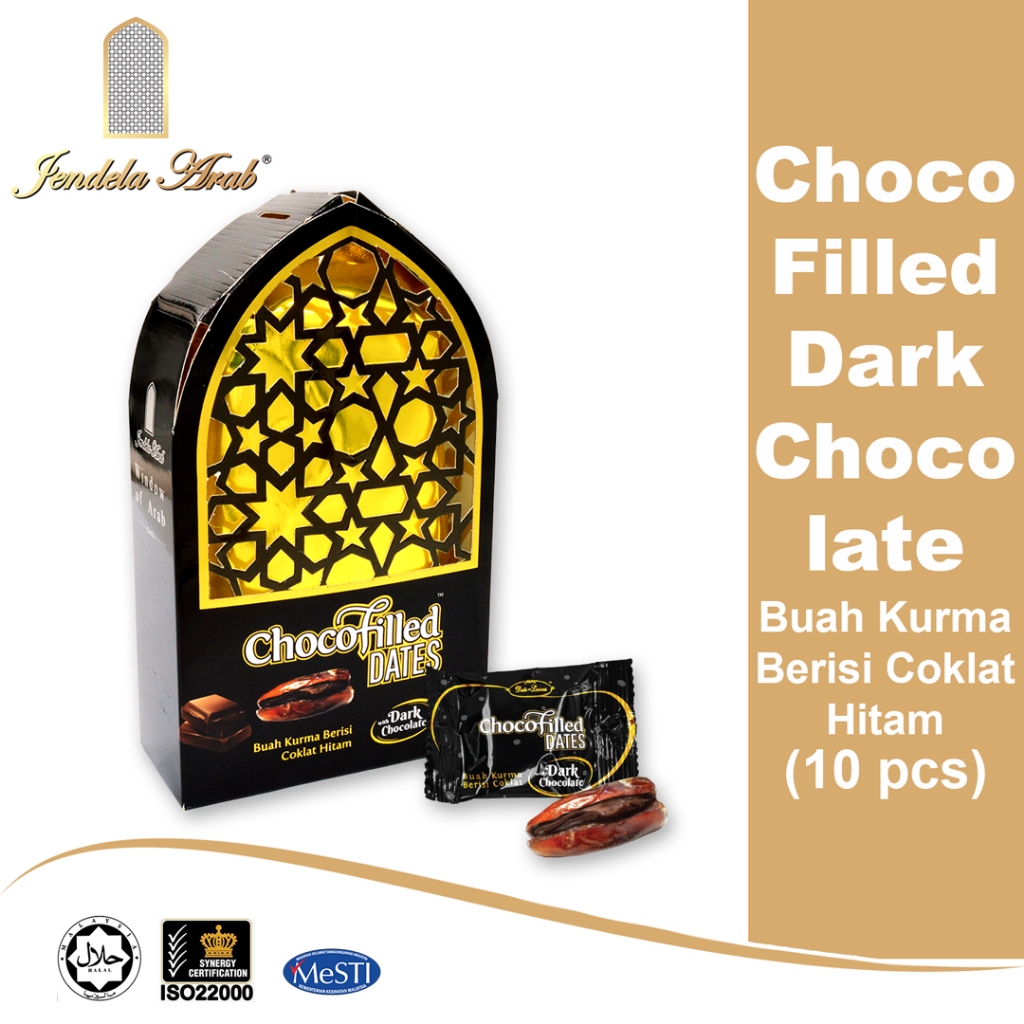 Jendela Kurma Berisi Coklat Hitam (10pcs) / Jendela ChocoFilled Dark ...
