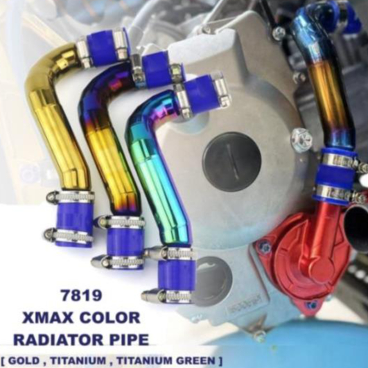 VRX Colourful Radiator Hose Radiator Pipe For Xmax v1 v2 Titanium Blue ...