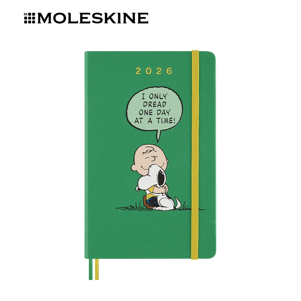 Moleskine x Peanuts Charlie & Snoopy 12M Planner 2026 Large | Shopee ...