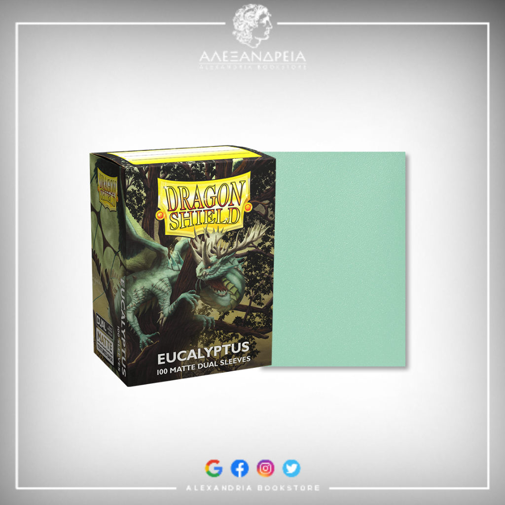 Dragon Shield Matte Dual Sleeves Eucalyptus Standard Size 100pcs