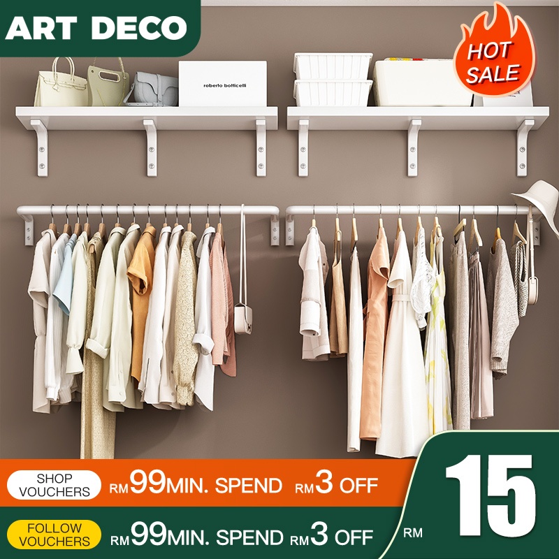 Clothes Rack Clothes Hanging Rack Clothes Hanger Wall Mounted Clothes ...