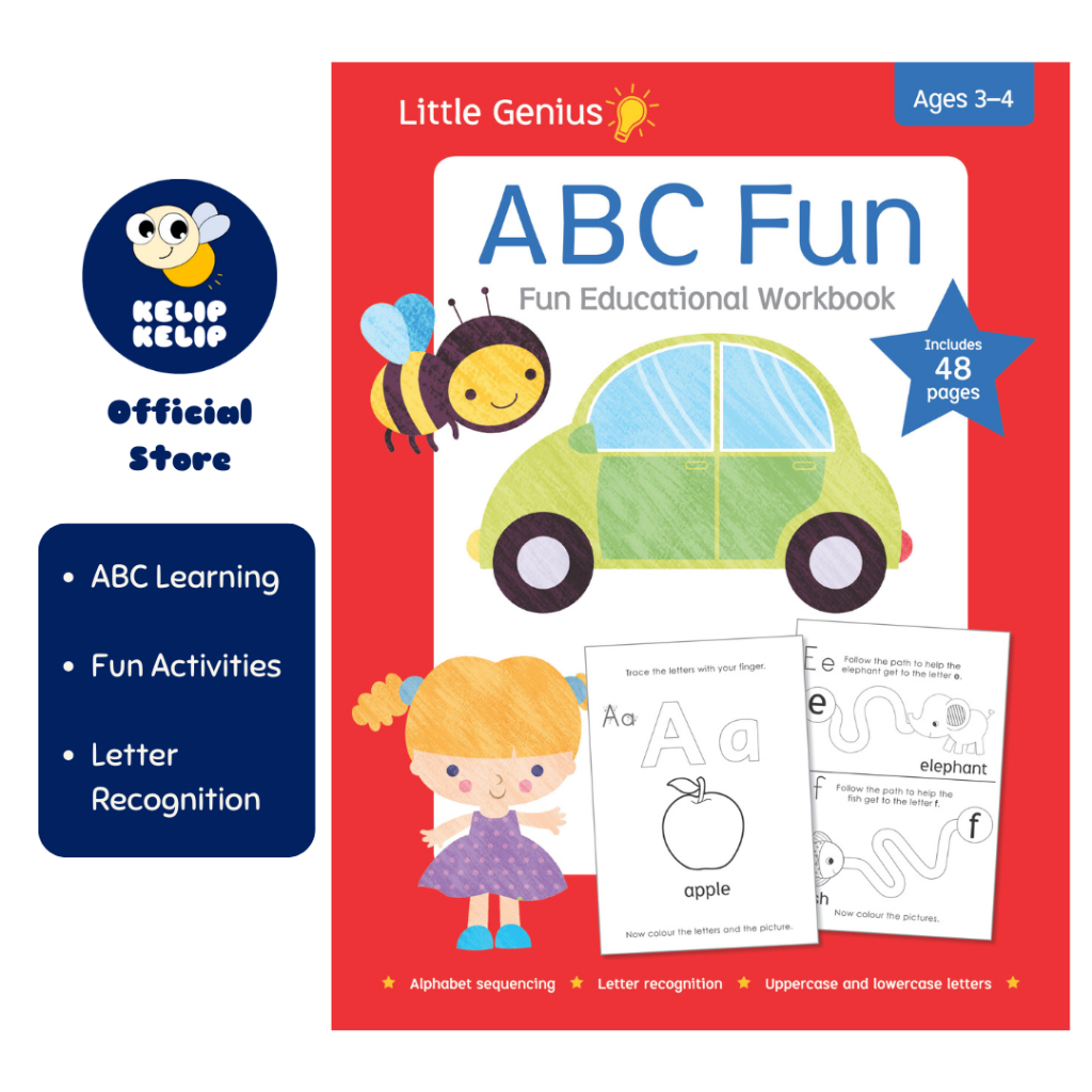 Little Genius ABC Fun Educational Workbook For Kids to Learn The ...