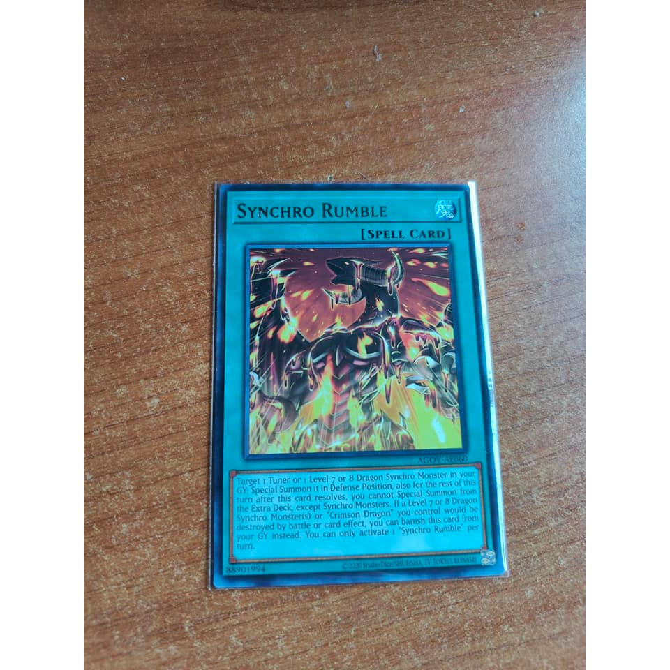 Yugioh : AGOV-AE060 Synchro Rumble (R) | Shopee Philippines